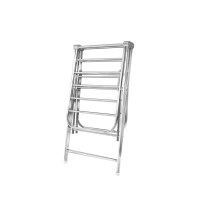 加宽不锈钢晾衣架折叠落地架