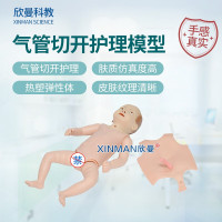 欣曼科教 高级儿童气管切开护理模型 小儿气管切开模型XM-H24