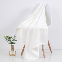 苏宁宜品素锦浴巾全棉白、黑、蓝、粉STB561