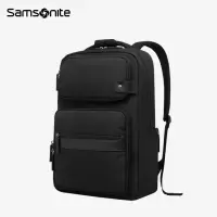 新秀丽(Samsonite)双肩包 电脑包男士商务通勤背包 BY4*09001 黑色