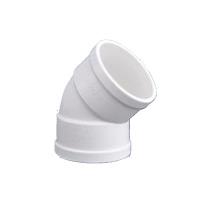 PVC给水管45度弯头 直径50mm 单位:个