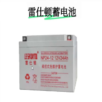 雷仕顿蓄电池NP24-12 12V全系列UPS电源消防应急柜电池门禁电梯 12V24AH立式