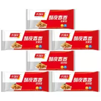 千味央厨春卷外层酥脆色泽金黄油炸半成品豆沙全素酥皮236g*6袋