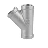 承升 304不锈钢45度内丝三通 型号:DN32 单位:个