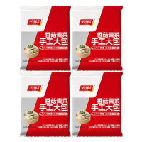 千味央厨包子翠绿清香一口新鲜馅料饱满半成品香菇青菜馅800g*4袋