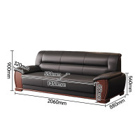 中伟办公沙发会客沙发商务沙发办公室沙发组合三人位西皮