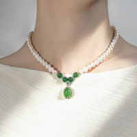 北京黄金女士珍珠项链日韩风格精致优雅送长辈佳品