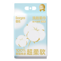 德佑洗脸巾160片*1包干湿两用棉赛尔悬挂式10030451
