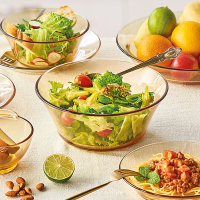 康宁 餐具 百丽17cm沙拉碗2件组餐具套装耐热玻璃饭碗面碗汤碗家用
