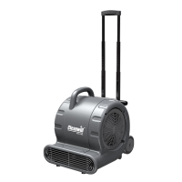 克力威吹地机吹干机地面烘干机厕所大功率C25A地板风干机卫生间酒店商用地毯吹风机除湿机鼓风机