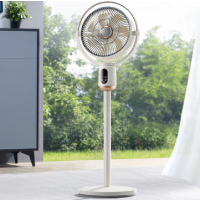 摩飞电器(Morphyrichards)电风扇落地扇 家用直流变频静柔音摇头风扇 一级能效7叶大风量遥控电风扇MR370