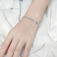 北京黄金女士足银手链日韩风格优雅百搭送恋人礼物