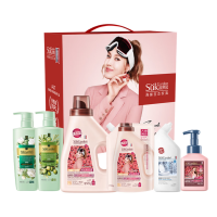 蔬果园(SukGarden)格拉斯玫瑰洗衣液洗 家清洗护大礼包 蔬果园洗护家清六件套