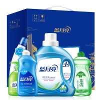 蓝月亮[茉莉家庭装]洗衣洗手家庭清洁套装六件套