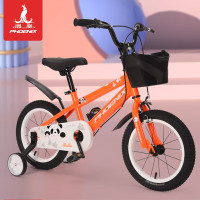 凤凰儿童自行车4-6岁中大童男女孩单车儿童自行车 途悦 熊猫14寸橙色