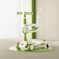 艾瑞迪(airud)儿童滑板车1-3岁男女宝宝防侧翻儿童车滑滑车可折叠滑板车806 绿色