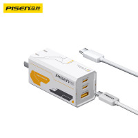 品胜70W氮化镓充电器UFCS融合快充2C1A(TS-C177/云初白套装