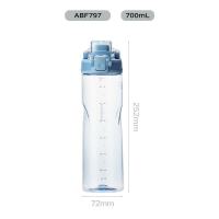 乐扣乐扣(LOCK&LOCK)乐扣收腰运动水杯700ml ABF797海洋蓝