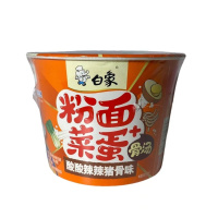 白象粉面菜蛋酸酸辣辣豚骨158g/桶*12桶