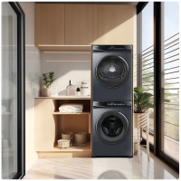 松下(Panasonic)净仕系列洗烘套装10+10KG 水氧防过敏除毛洗 专利泡沫净 低温柔烘XQG100(台)