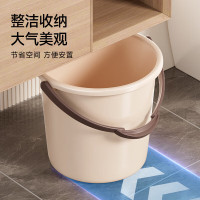 五月花水桶洗衣泡脚洗澡桶19L 2只装 耐用加厚清洁塑料手提水桶多用桶