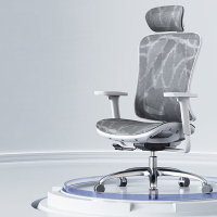 西昊 M57C-202-JT 人体工程学椅 [灰网+脚踏] 电脑椅办公椅电竞椅老板椅