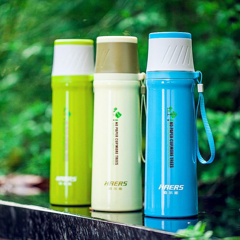 哈尔斯哈尔斯 260ml 弹盖 保温杯女便携迷你不锈钢学生韩版清新文艺杯子创意可爱水杯图片