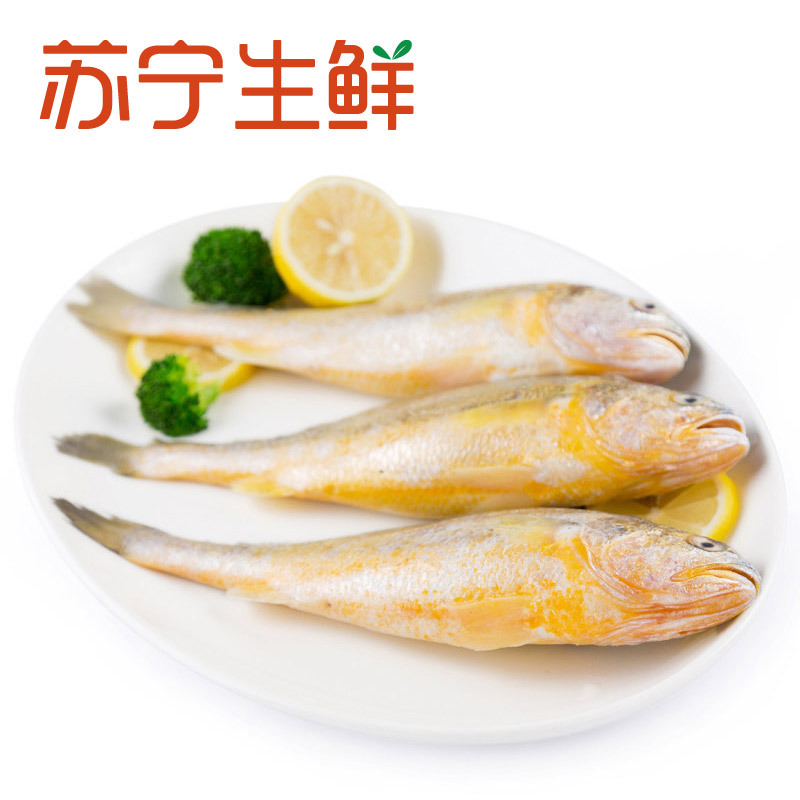 [苏宁生鲜]原膳东海黄鱼400g(3-4条)