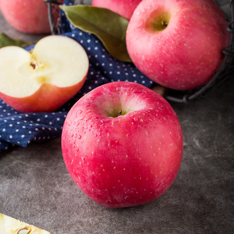 废除苏宁生鲜山东蓬莱精品红富士1kg果径8085mm苹果新鲜水果