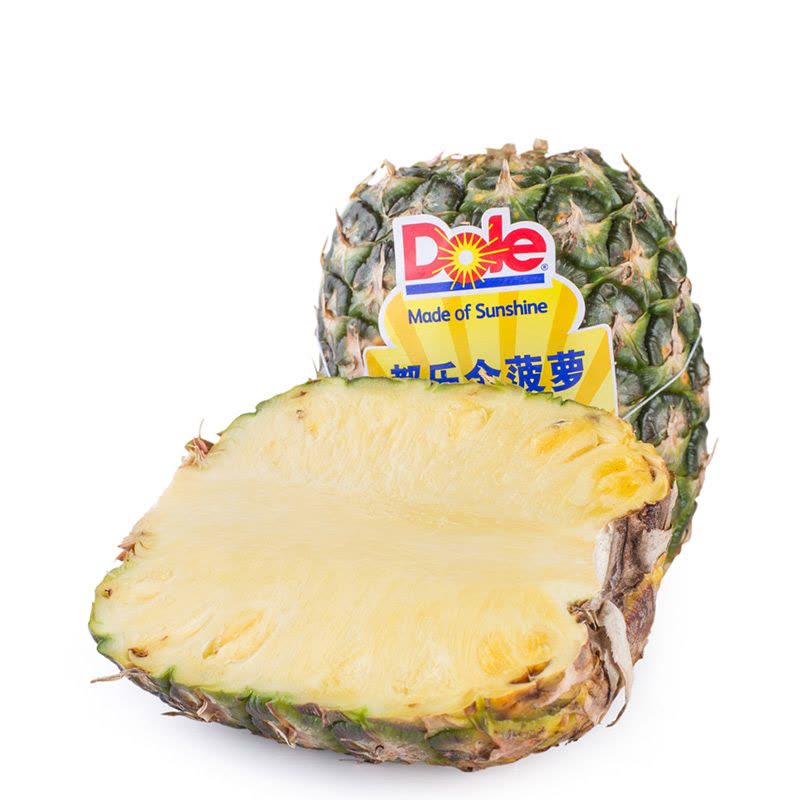 【苏宁生鲜】 都乐菲律宾无冠金菠萝1个约1kg/个新鲜水果图片
