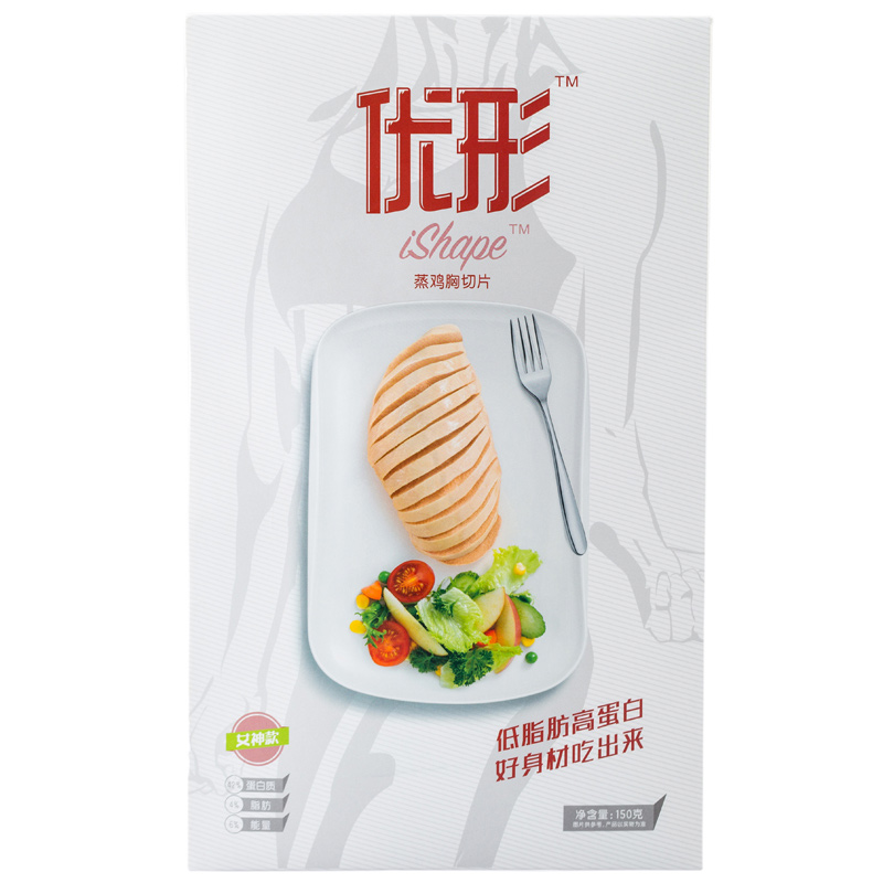 [苏宁生鲜]优形蒸鸡胸切片(女神 款)150g 方便速食即食鸡胸肉 低脂鸡胸肉 健身食材