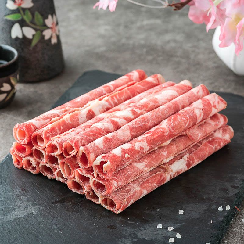 [苏宁生鲜] 庄野牧场雪花肥牛片238g图片