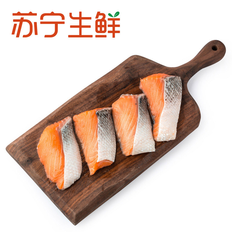 [苏宁生鲜]美威原味三文鱼排240g(4片分享装)