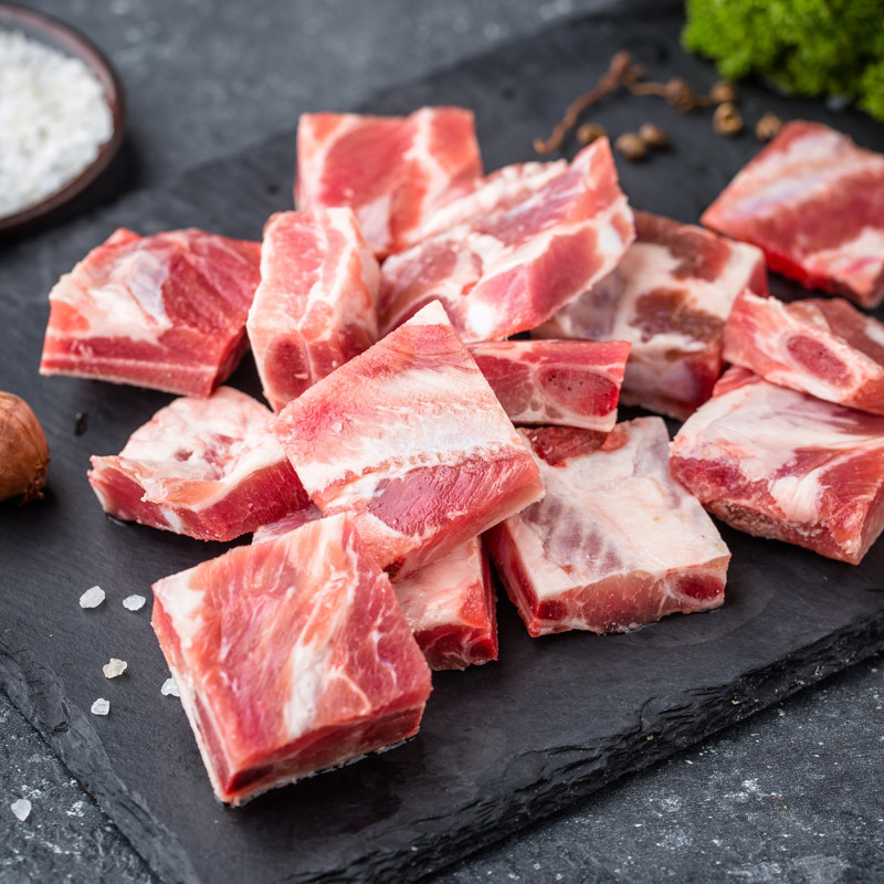 苏宁生鲜原膳西班牙天然谷饲精选黑猪肋排300g猪肉精选肉类