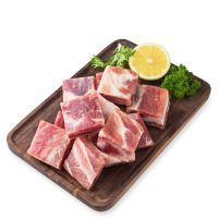 【苏宁生鲜】丹麦皇冠天然谷饲猪肋排1kg 猪肉 精选肉类
