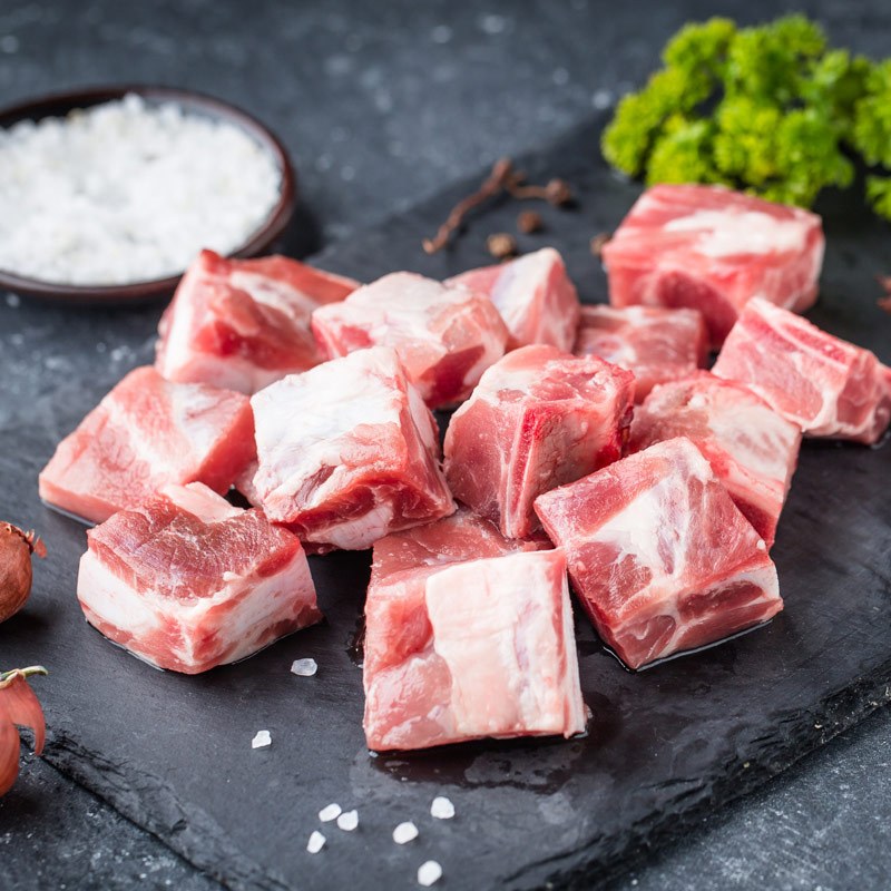 [苏宁生鲜]原膳西班牙天然谷饲精选猪小排500g报价