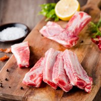 【苏宁生鲜】瑞今黑猪冰鲜肋排小块400g 猪肉 精选肉类 排骨 猪骨
