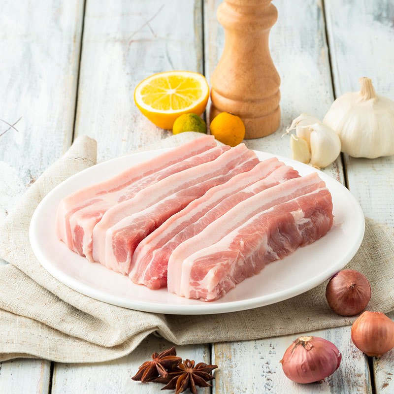 苏宁生鲜家佳康精装冰鲜五花肉条450gwh精选肉类