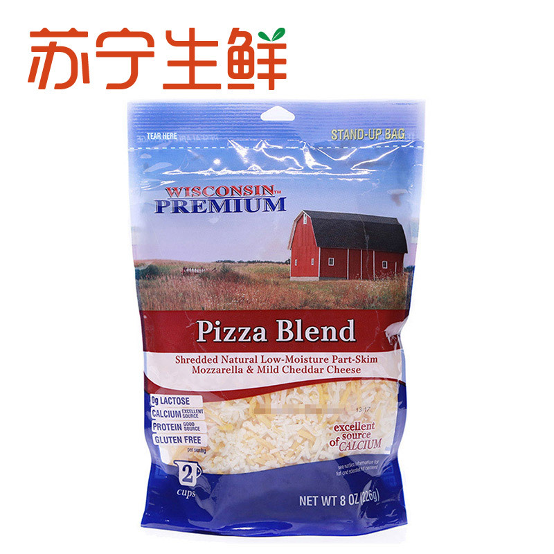【苏宁生鲜】米格农场混合干酪碎(制作披萨用)226g 方便速食