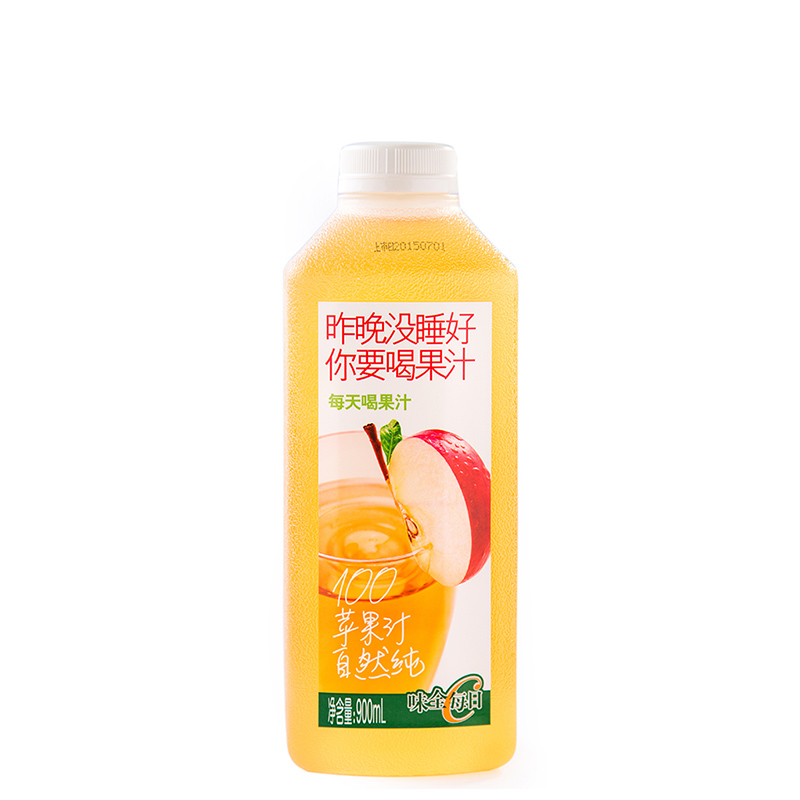 【苏宁生鲜】味全每日C纯果汁苹果汁900ml