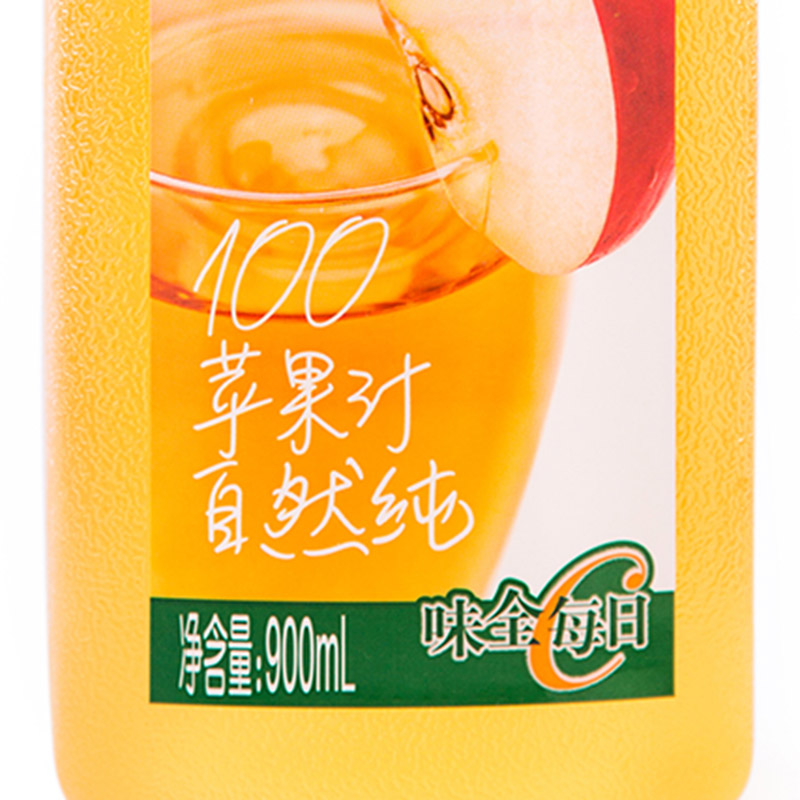 【苏宁生鲜】味全每日C纯果汁苹果汁900ml