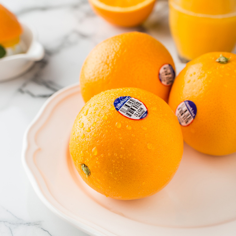 苏宁生鲜新奇士美国夏橙4个190g以上个橙子新鲜水果橙子新新鲜水果