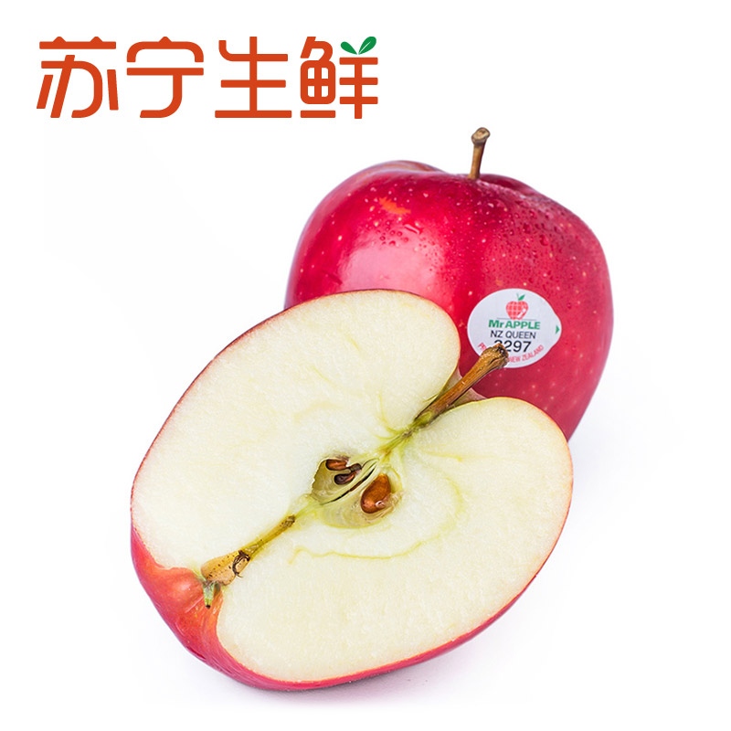 【苏宁生鲜】Mr APPLE新西兰红玫瑰Baby Queen苹果12个100g以上/个新鲜水果