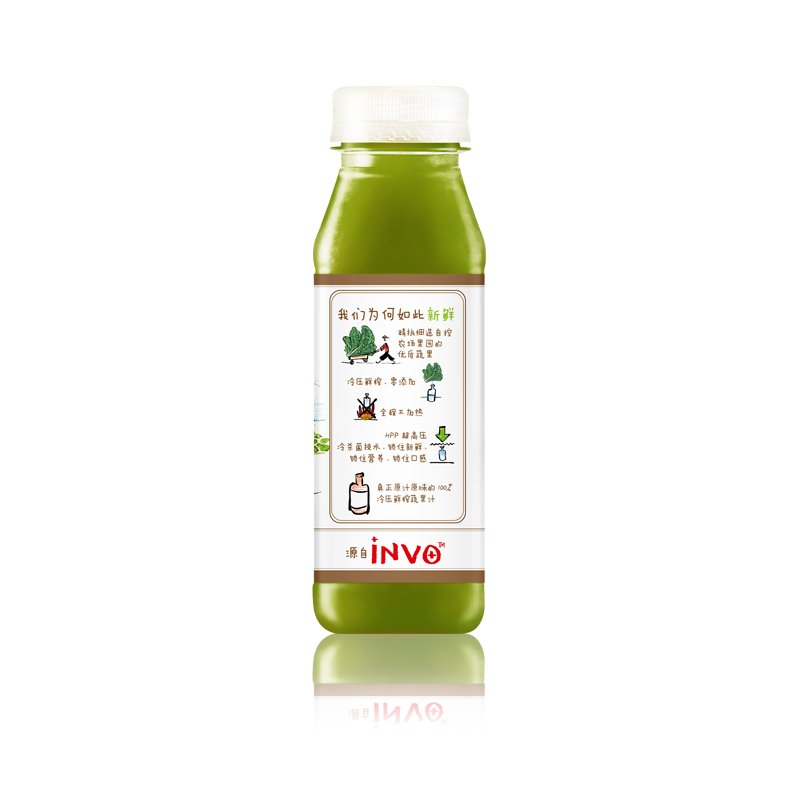 【苏宁生鲜】果的(Fruiti)100%冷压鲜榨羽衣甘蓝混合蔬果汁300ml 冷饮 方便速食