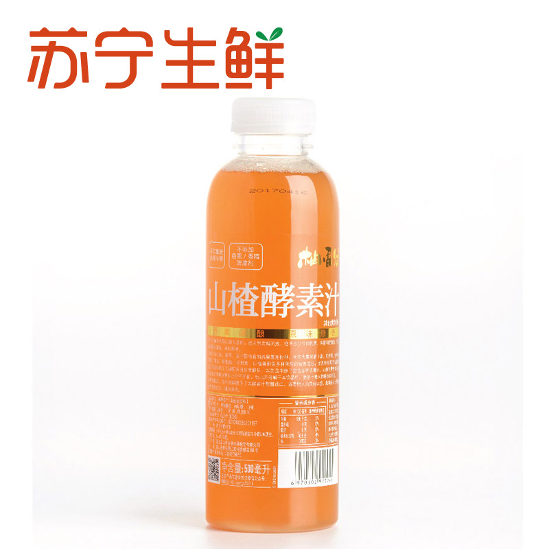 【苏宁生鲜】柚香谷山楂酵素汁500ml 方便速食