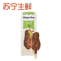 【苏宁生鲜】哈根达斯抹茶扁桃仁脆皮冰淇淋69g*4 休闲食品 冰淇淋 进口