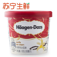 【苏宁生鲜】哈根达斯香草冰淇淋81g*4 方便速食 进口