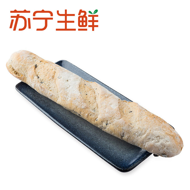 【苏宁生鲜】橄榄长棍(预烘焙)250g 方便速食 法式面包 进口 简装