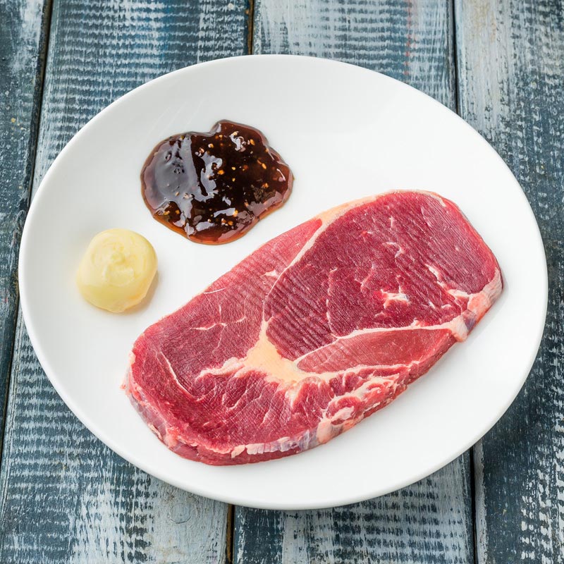 [苏宁生鲜]原膳澳洲草饲原切眼肉牛排125g(含黄油和酱料包)