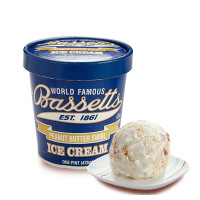 【苏宁生鲜】贝赛斯(Bassetts)冰淇淋(花生奶油漩涡口味)473ml